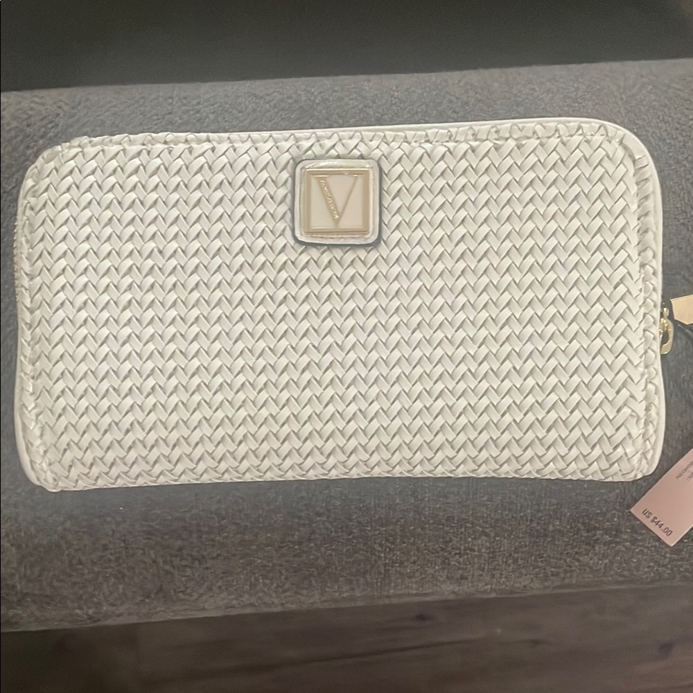 Valentino Ivory Woven Clutch